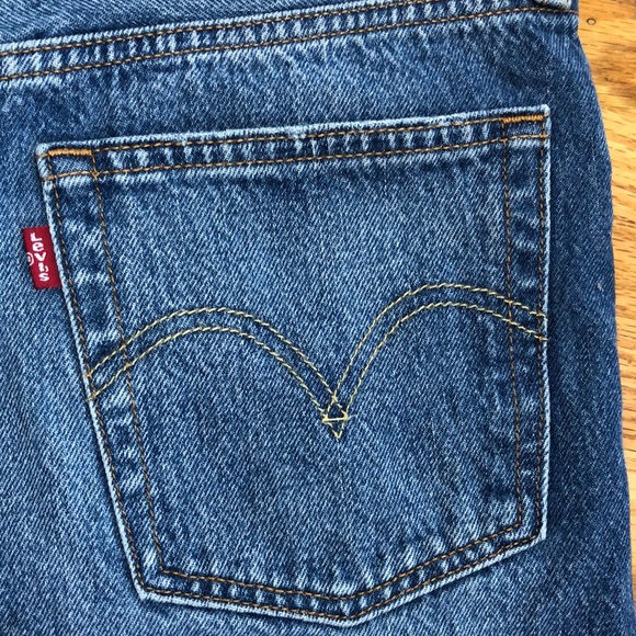 Levi’s 501 High Rise Cut-Off Denim Shorts Size 27 - Picture 12 of 14